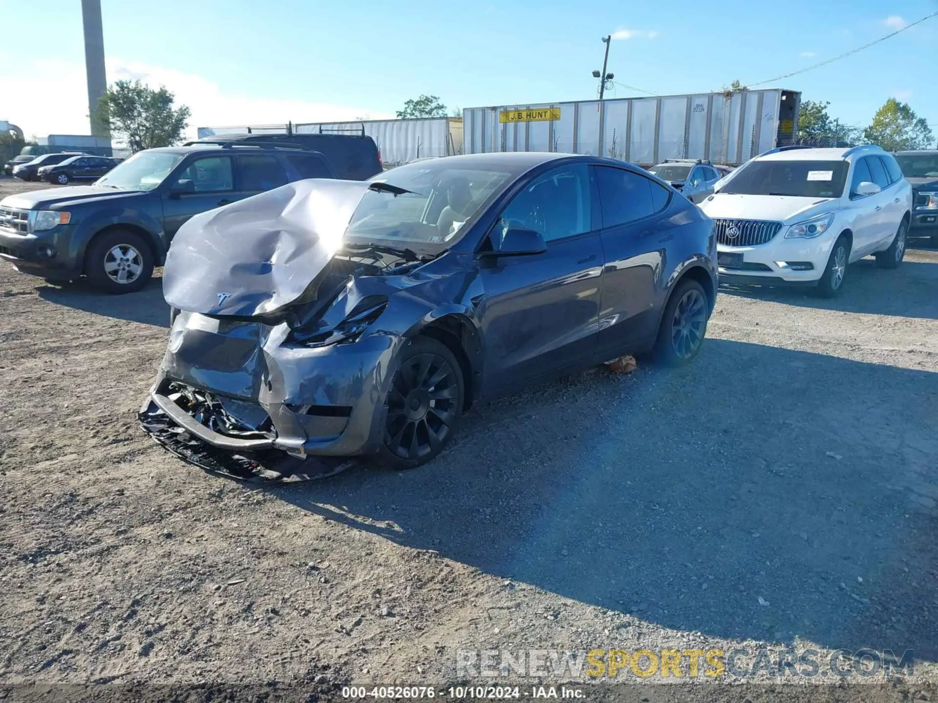 2 Photograph of a damaged car 7SAYGDEEXPF766262 TESLA MODEL Y 2023