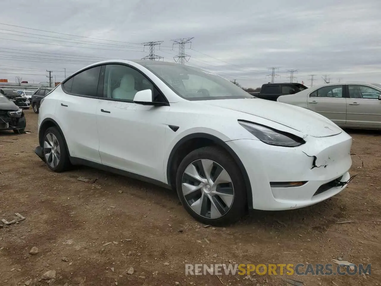 4 Photograph of a damaged car 7SAYGDEEXPF839677 TESLA MODEL Y 2023
