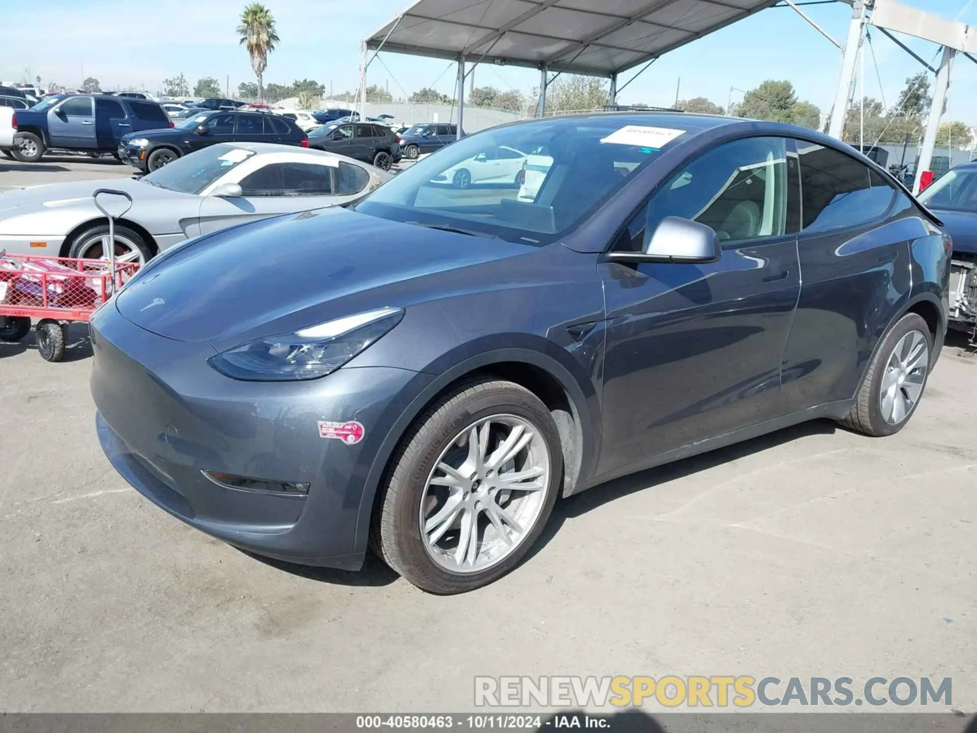 2 Photograph of a damaged car 7SAYGDEEXPF852980 TESLA MODEL Y 2023