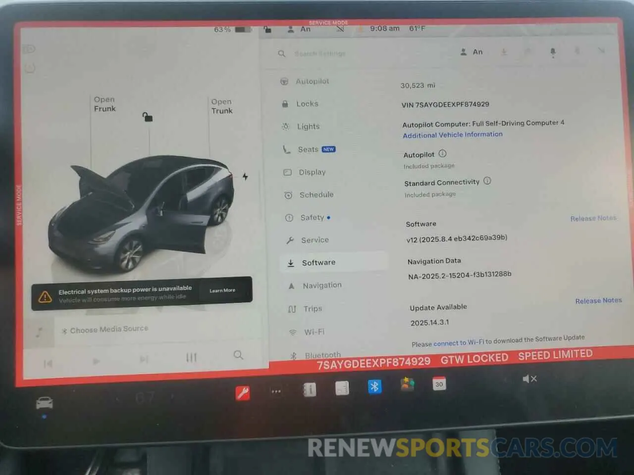 9 Photograph of a damaged car 7SAYGDEEXPF874929 TESLA MODEL Y 2023