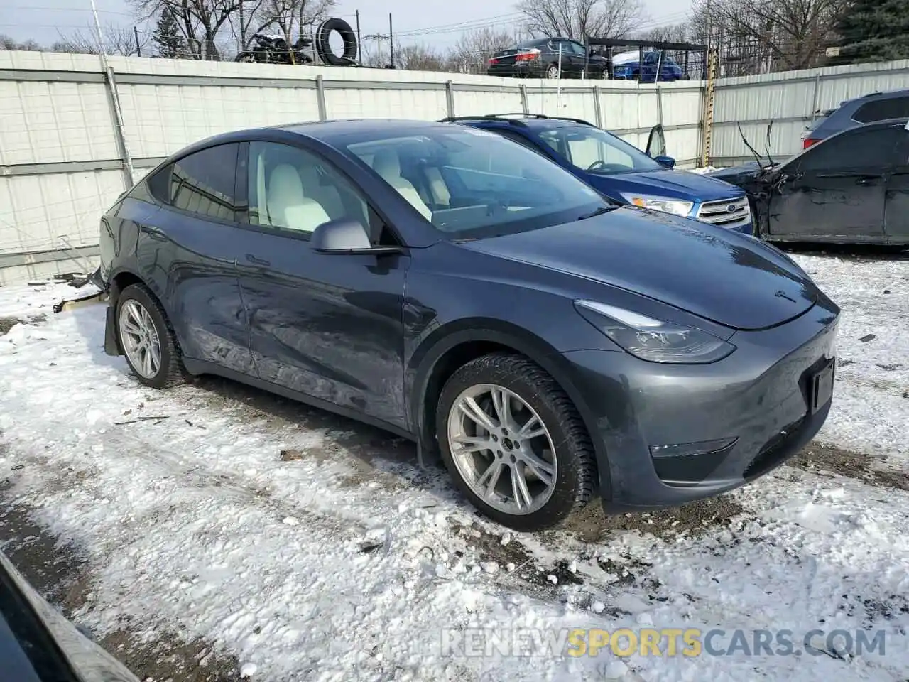 4 Photograph of a damaged car 7SAYGDEEXPF883467 TESLA MODEL Y 2023