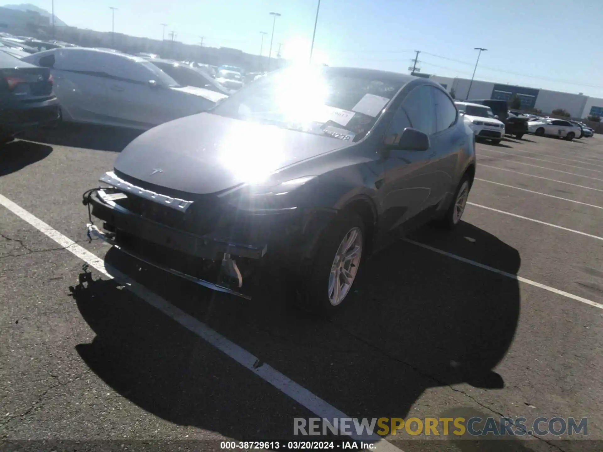 2 Photograph of a damaged car 7SAYGDEEXPF901157 TESLA MODEL Y 2023