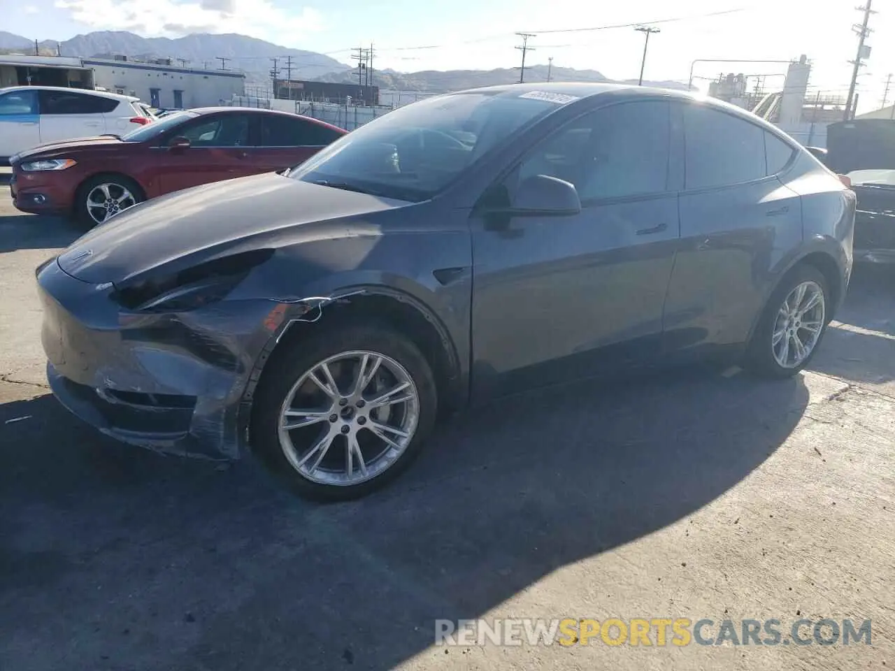 1 Photograph of a damaged car 7SAYGDEEXPF906326 TESLA MODEL Y 2023