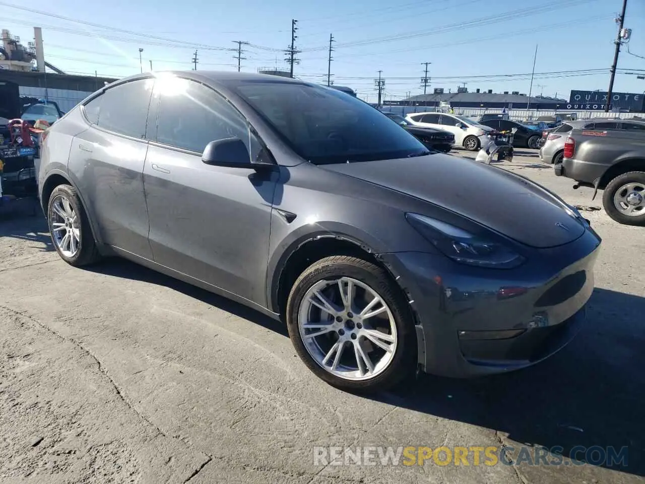 4 Photograph of a damaged car 7SAYGDEEXPF906326 TESLA MODEL Y 2023