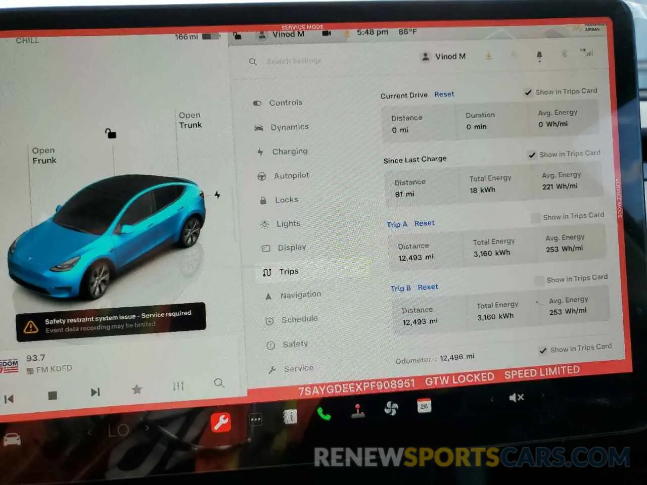 9 Photograph of a damaged car 7SAYGDEEXPF908951 TESLA MODEL Y 2023
