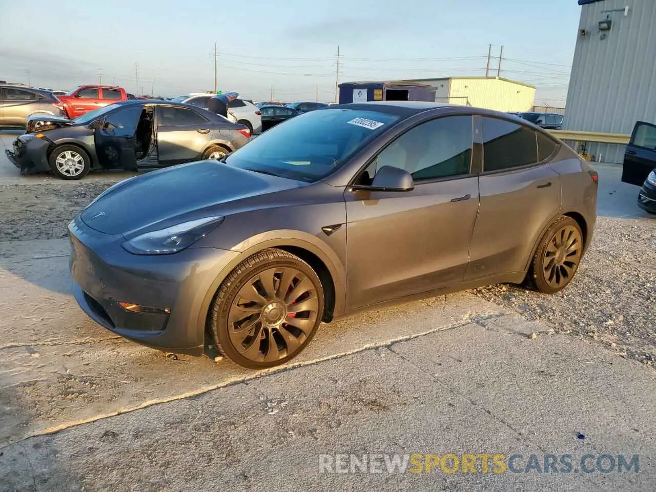 1 Photograph of a damaged car 7SAYGDEF0PF902259 TESLA MODEL Y 2023