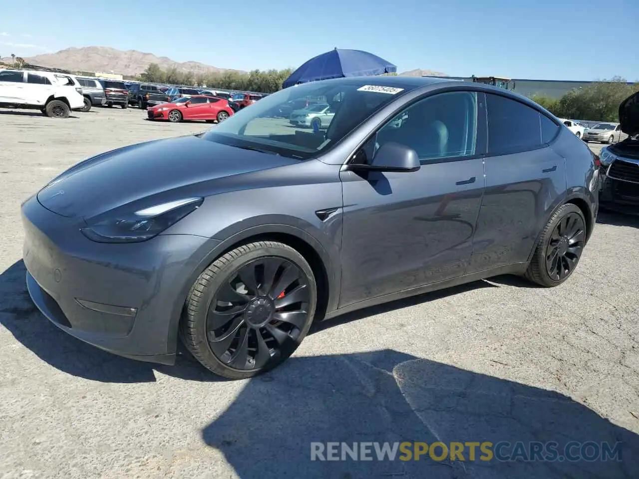 1 Photograph of a damaged car 7SAYGDEF1PF598312 TESLA MODEL Y 2023