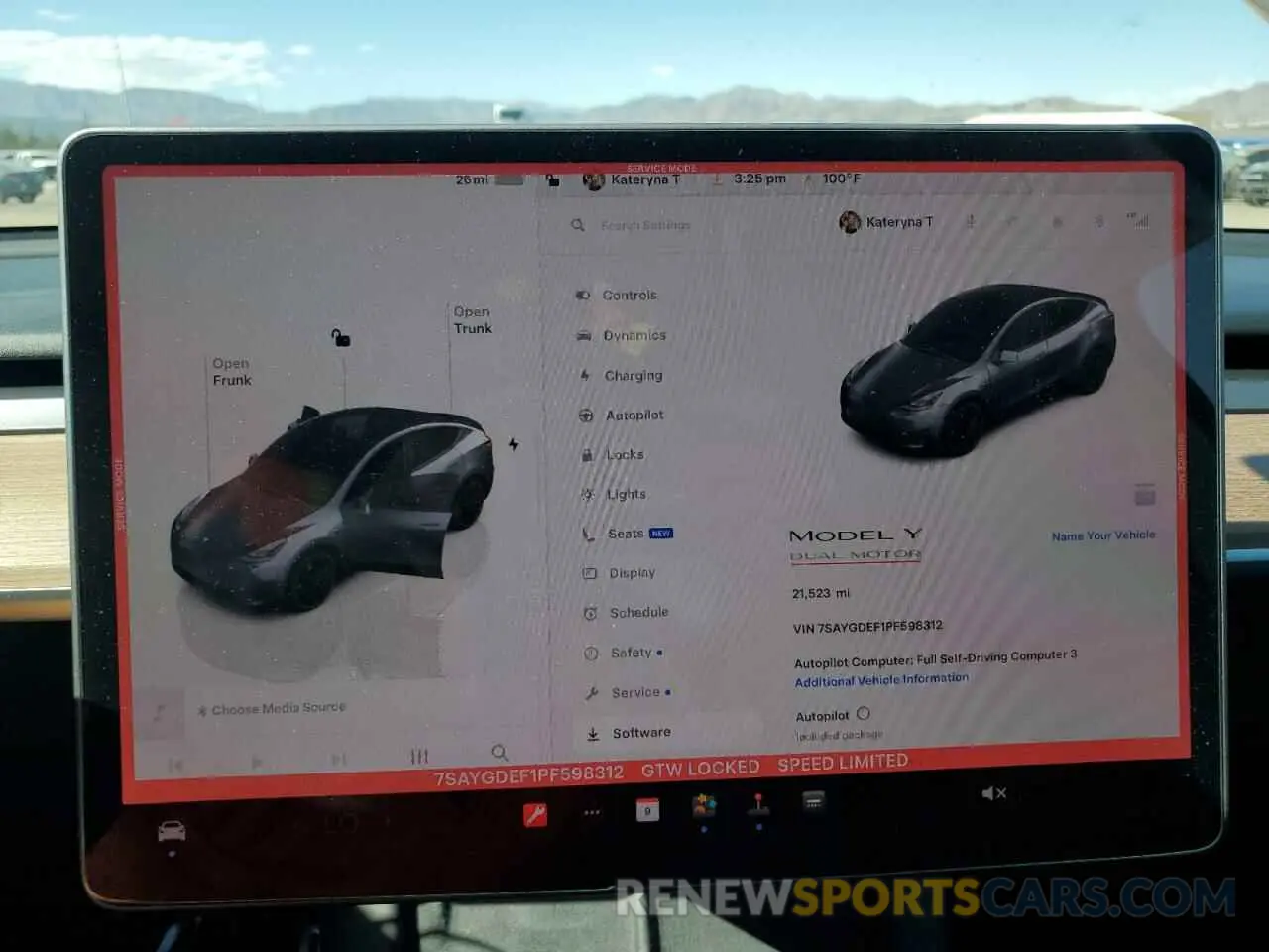 9 Photograph of a damaged car 7SAYGDEF1PF598312 TESLA MODEL Y 2023