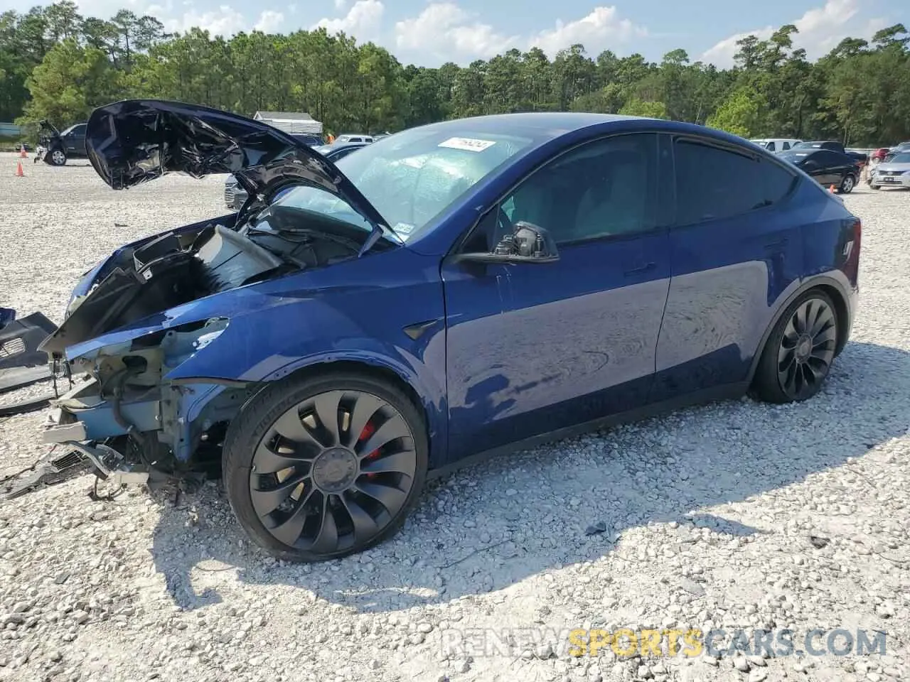 1 Photograph of a damaged car 7SAYGDEF1PF712342 TESLA MODEL Y 2023