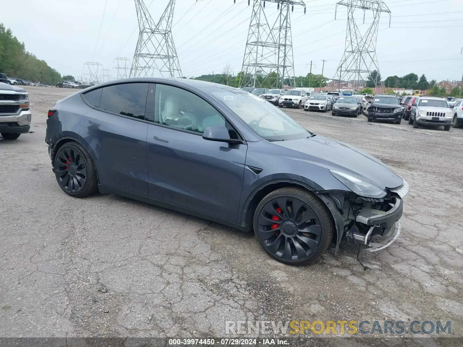 1 Photograph of a damaged car 7SAYGDEF1PF712874 TESLA MODEL Y 2023