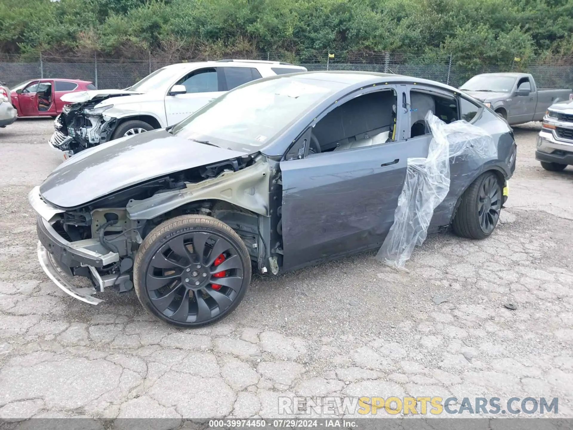 2 Photograph of a damaged car 7SAYGDEF1PF712874 TESLA MODEL Y 2023