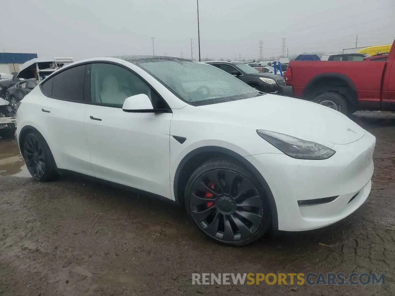 4 Photograph of a damaged car 7SAYGDEF1PF714446 TESLA MODEL Y 2023