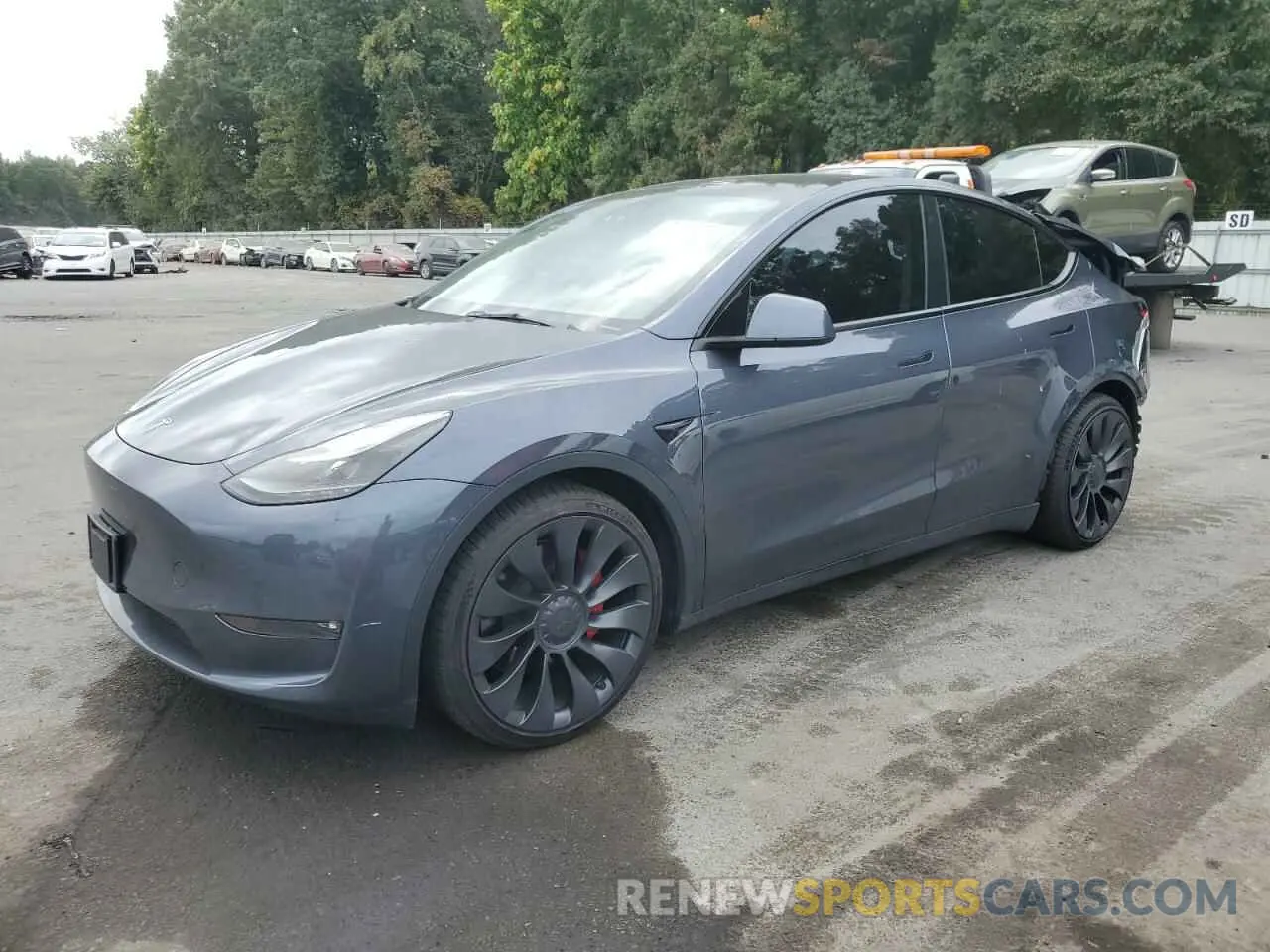 1 Photograph of a damaged car 7SAYGDEF1PF767969 TESLA MODEL Y 2023