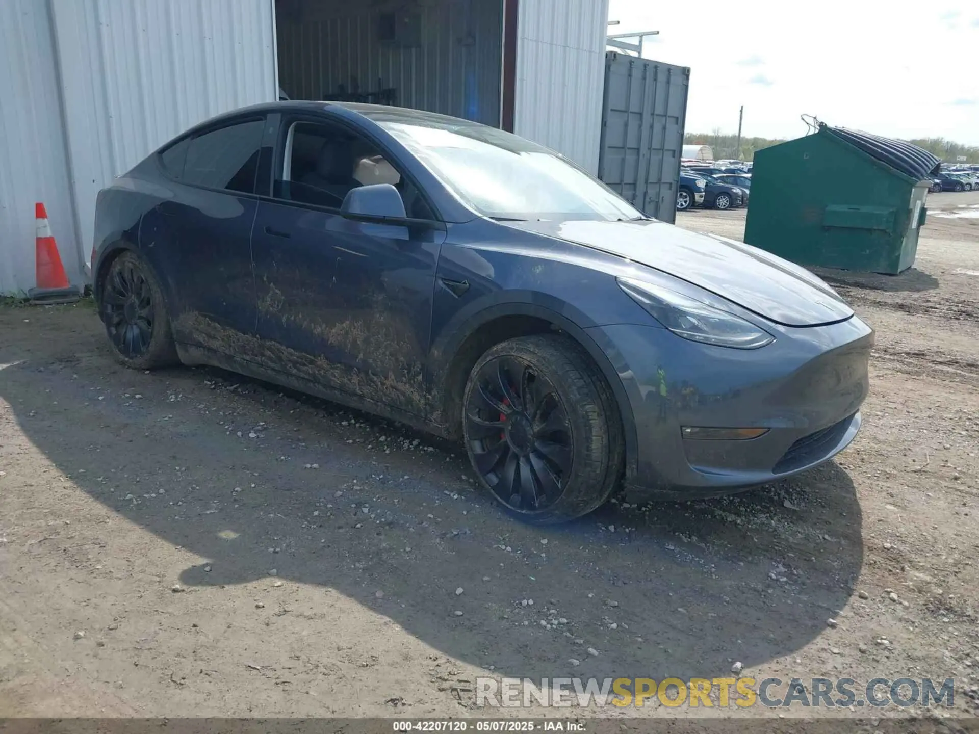 1 Photograph of a damaged car 7SAYGDEF1PF777756 TESLA MODEL Y 2023