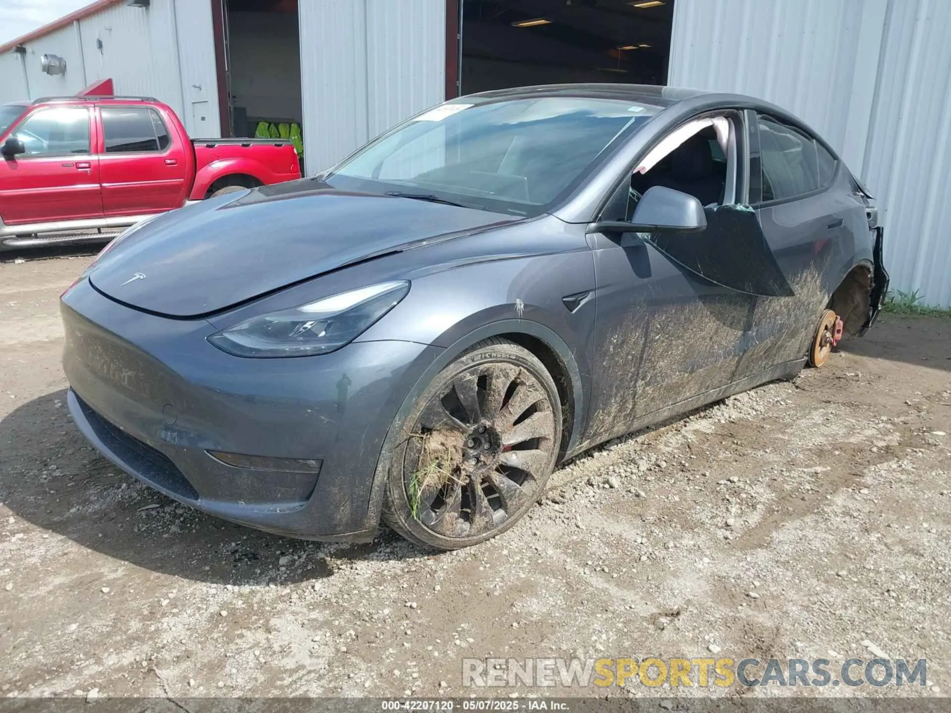 2 Photograph of a damaged car 7SAYGDEF1PF777756 TESLA MODEL Y 2023