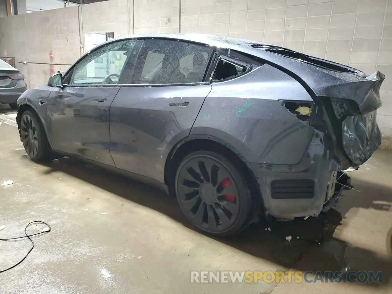 2 Photograph of a damaged car 7SAYGDEF1PF802283 TESLA MODEL Y 2023
