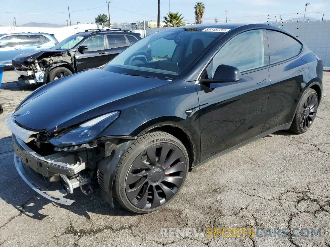1 Photograph of a damaged car 7SAYGDEF1PF824509 TESLA MODEL Y 2023