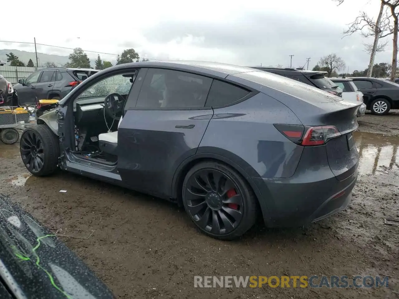 2 Photograph of a damaged car 7SAYGDEF1PF833307 TESLA MODEL Y 2023