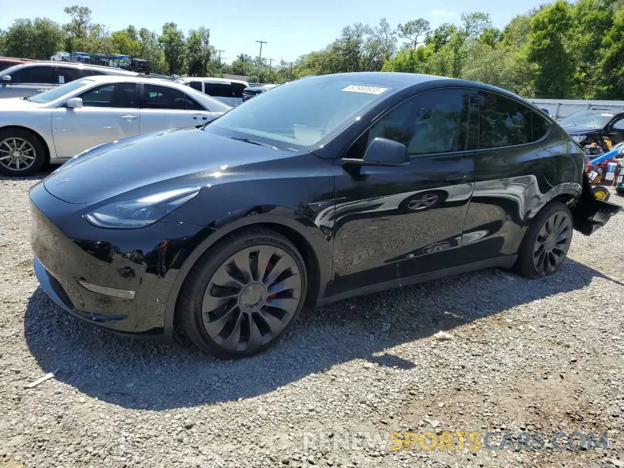 1 Photograph of a damaged car 7SAYGDEF1PF846431 TESLA MODEL Y 2023