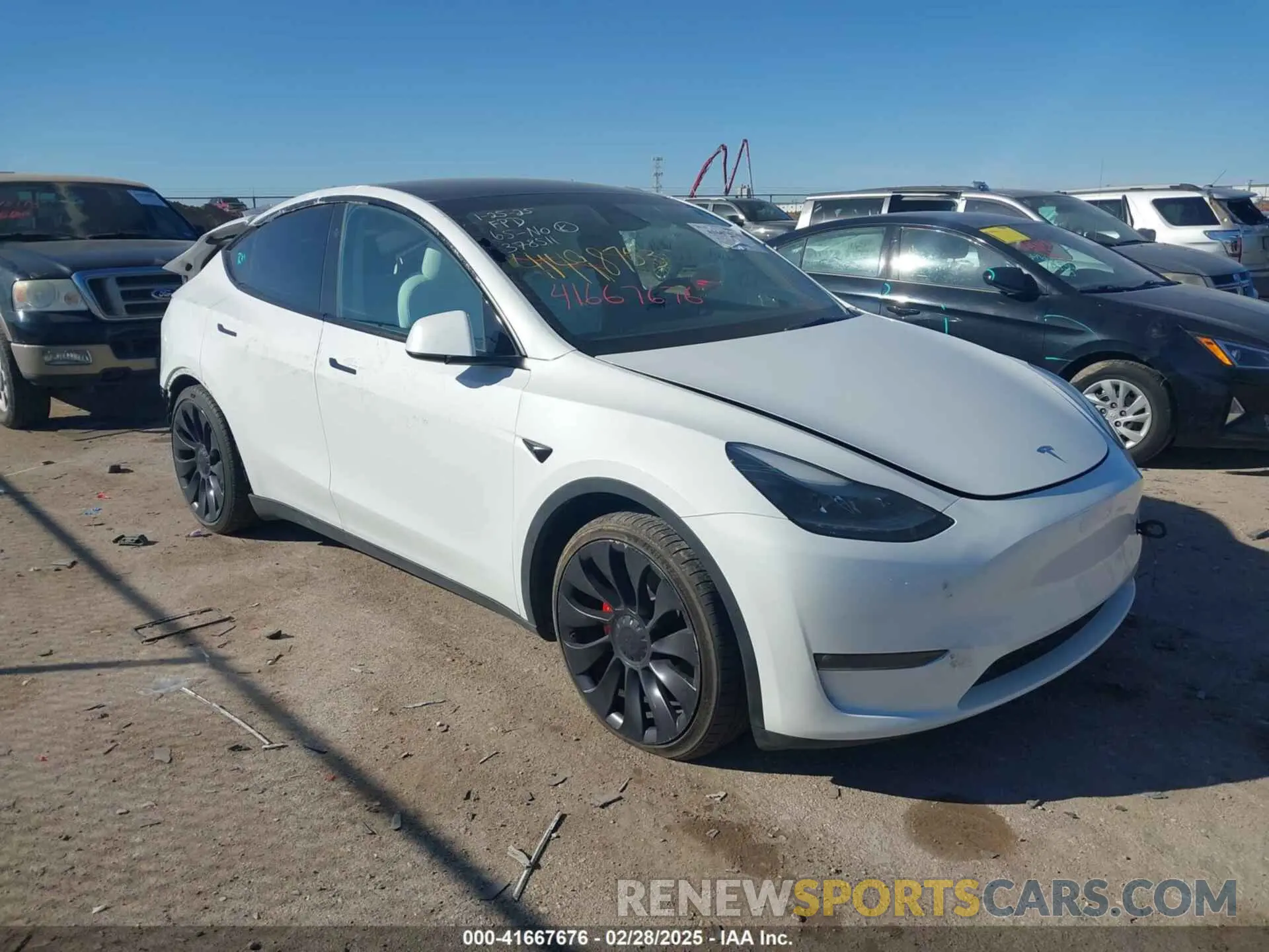 1 Photograph of a damaged car 7SAYGDEF1PF864976 TESLA MODEL Y 2023