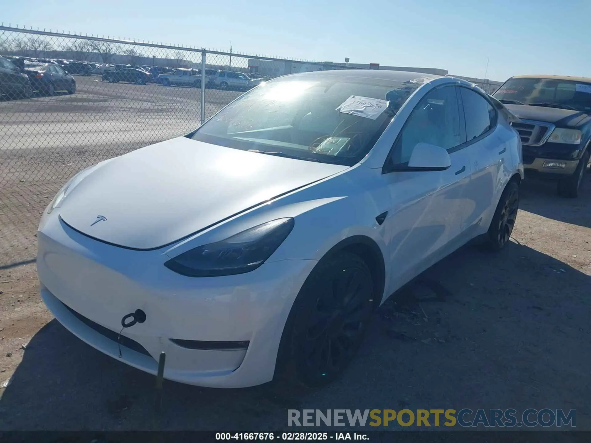 2 Photograph of a damaged car 7SAYGDEF1PF864976 TESLA MODEL Y 2023