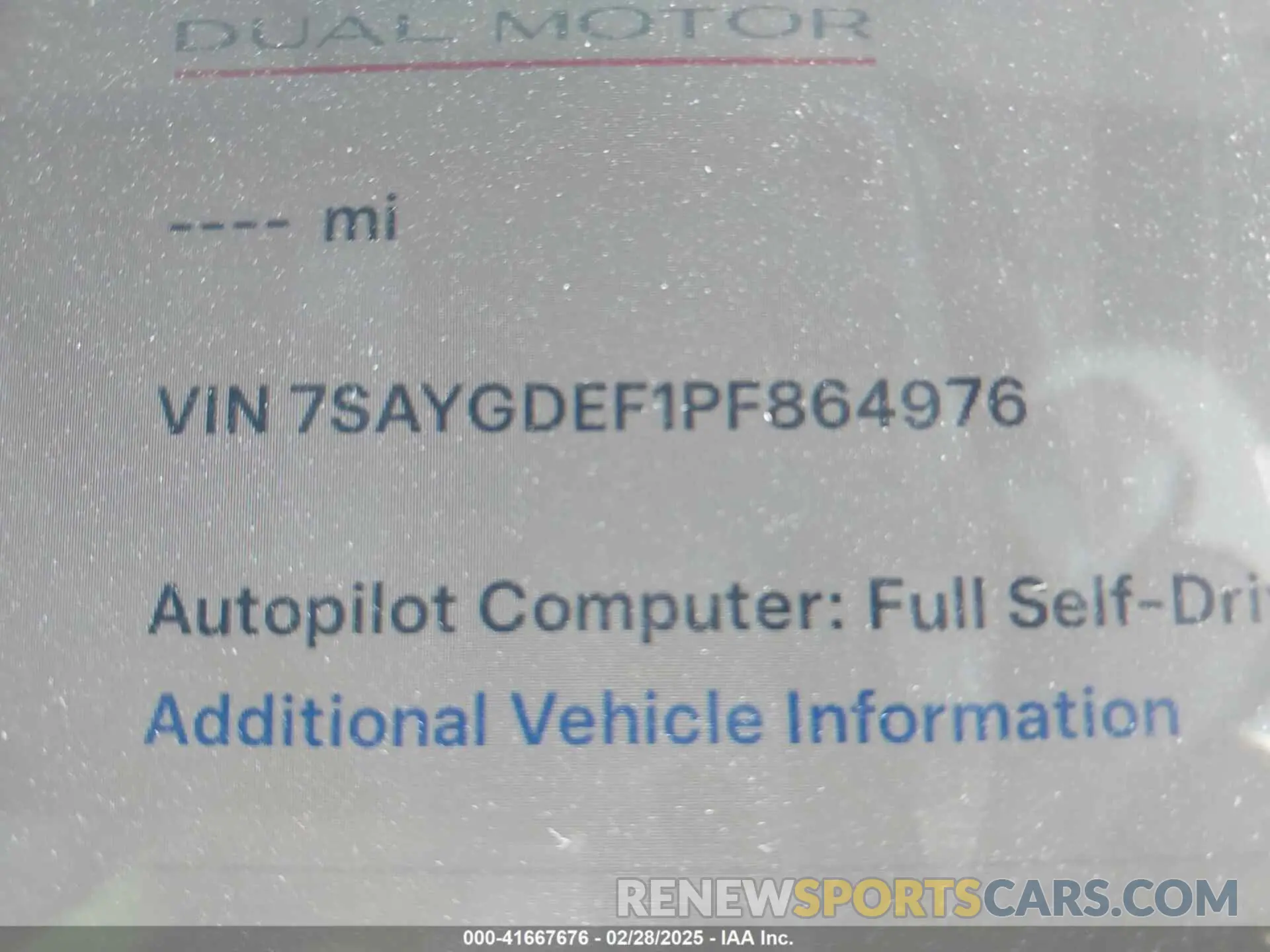 9 Photograph of a damaged car 7SAYGDEF1PF864976 TESLA MODEL Y 2023