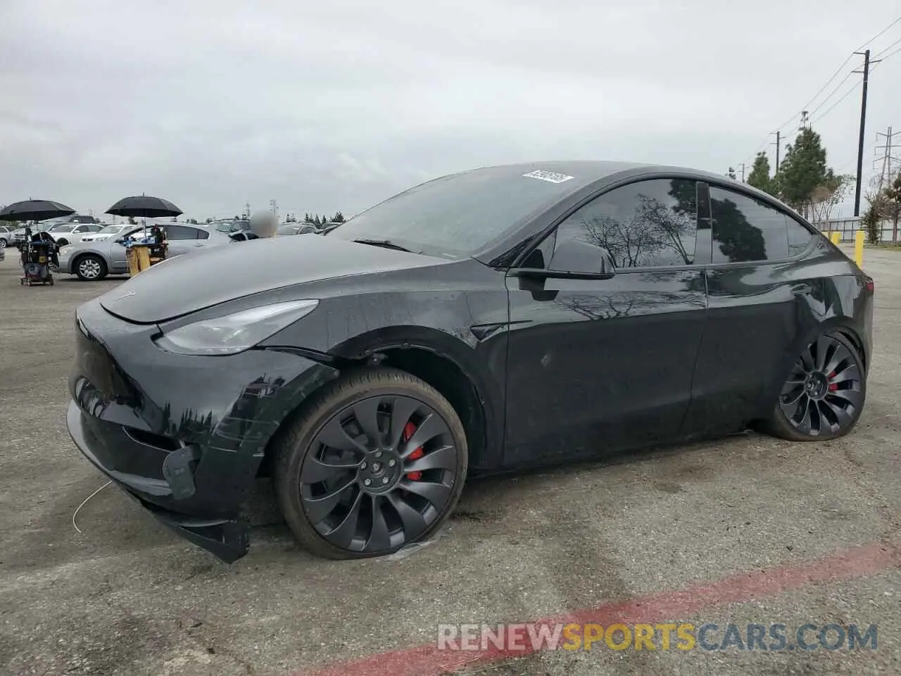 1 Photograph of a damaged car 7SAYGDEF1PF905820 TESLA MODEL Y 2023