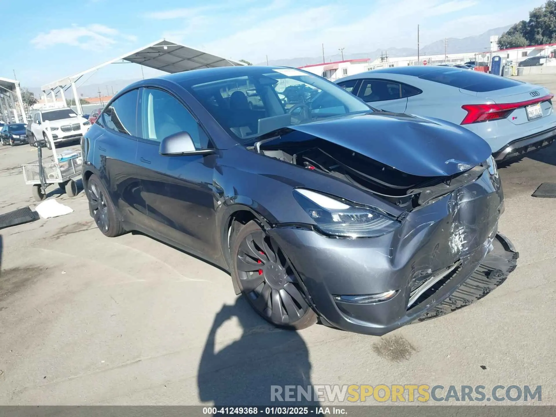 1 Photograph of a damaged car 7SAYGDEF1PF940230 TESLA MODEL Y 2023