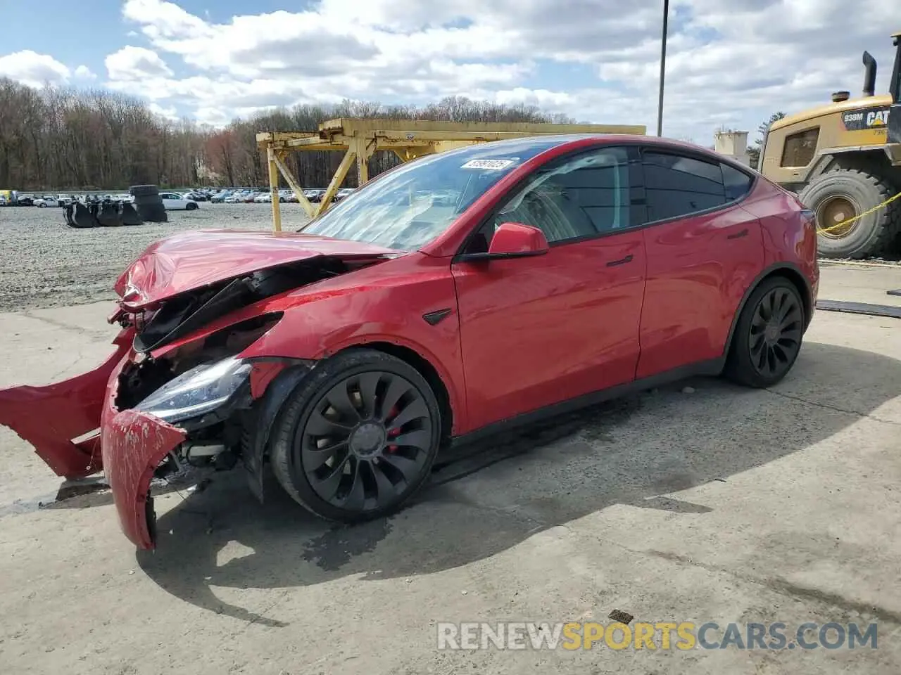 1 Photograph of a damaged car 7SAYGDEF2PF591238 TESLA MODEL Y 2023