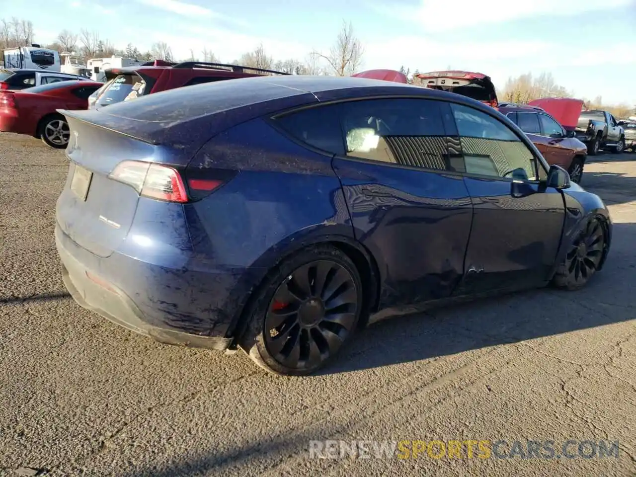 3 Photograph of a damaged car 7SAYGDEF2PF642186 TESLA MODEL Y 2023