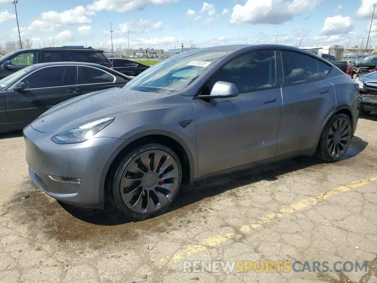 1 Photograph of a damaged car 7SAYGDEF2PF709336 TESLA MODEL Y 2023