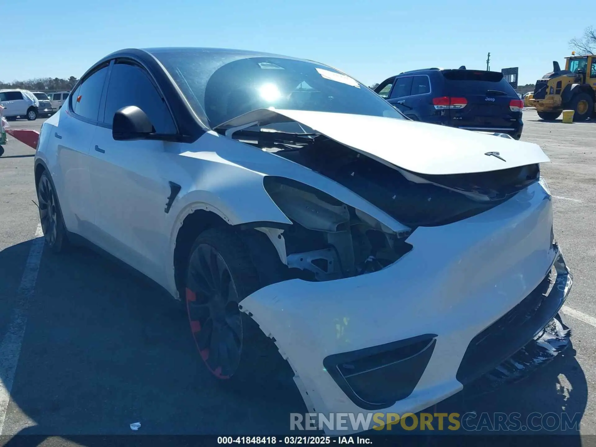 1 Photograph of a damaged car 7SAYGDEF2PF775367 TESLA MODEL Y 2023