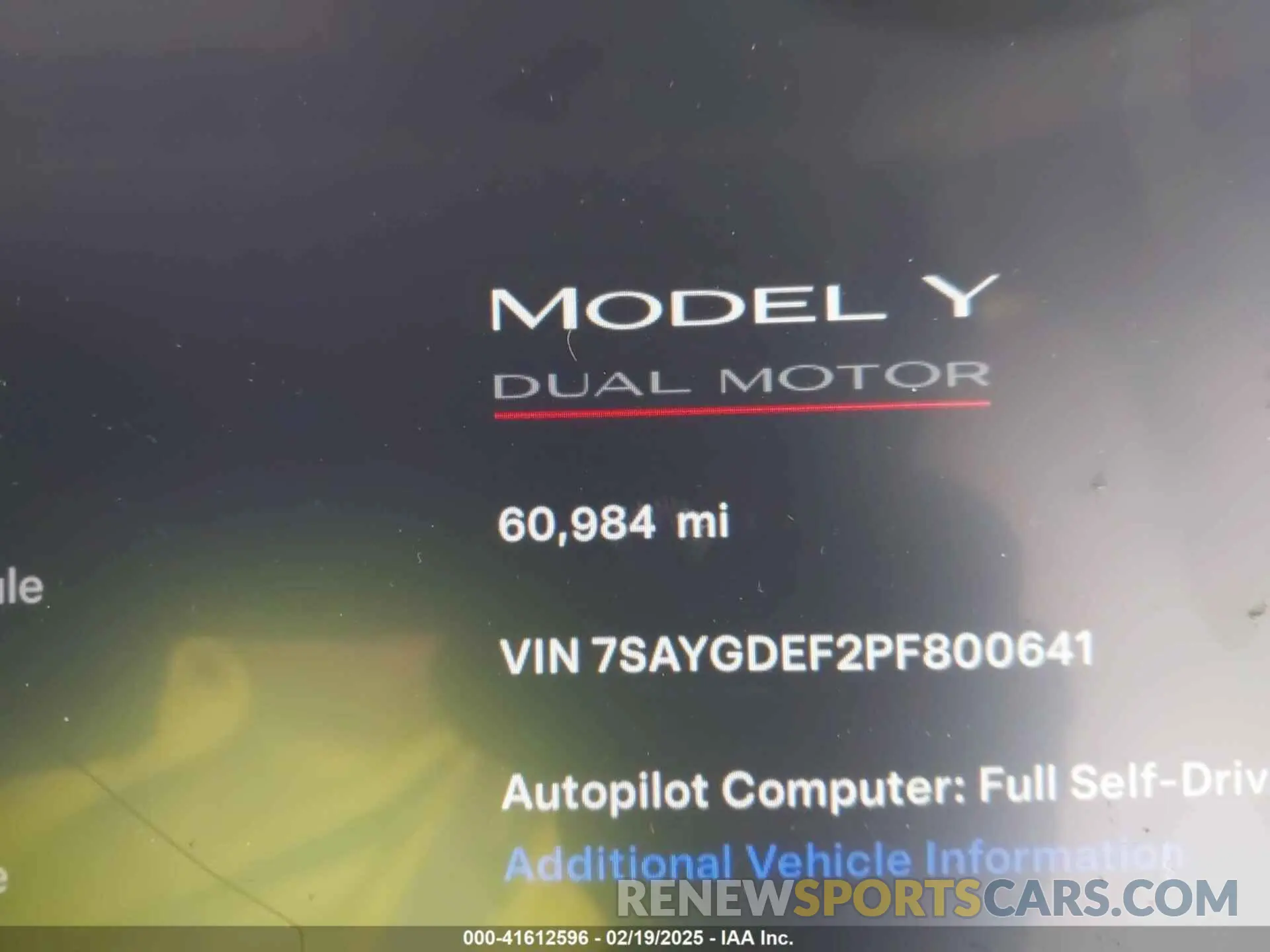 14 Photograph of a damaged car 7SAYGDEF2PF800641 TESLA MODEL Y 2023