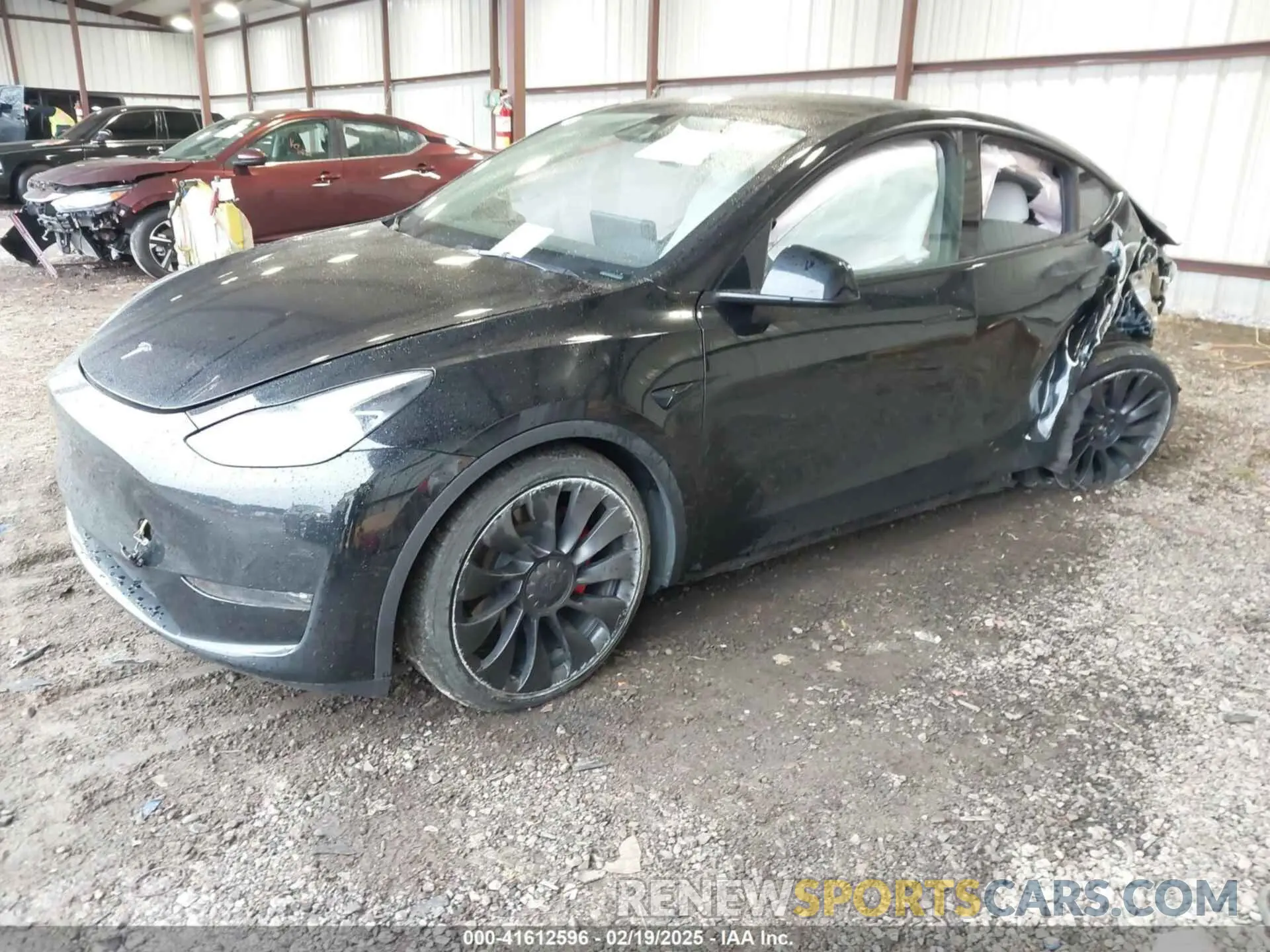 2 Photograph of a damaged car 7SAYGDEF2PF800641 TESLA MODEL Y 2023