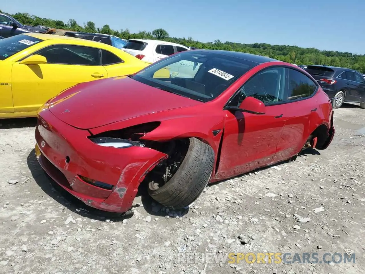 1 Photograph of a damaged car 7SAYGDEF2PF804043 TESLA MODEL Y 2023
