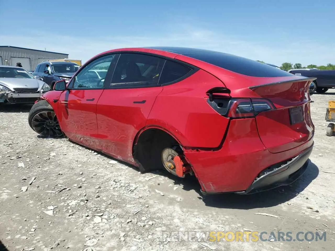 2 Photograph of a damaged car 7SAYGDEF2PF804043 TESLA MODEL Y 2023