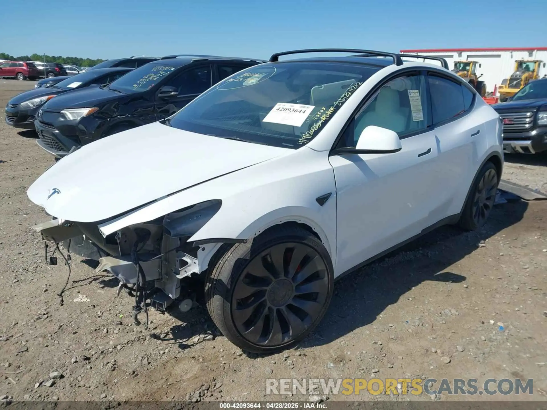 2 Photograph of a damaged car 7SAYGDEF2PF858782 TESLA MODEL Y 2023