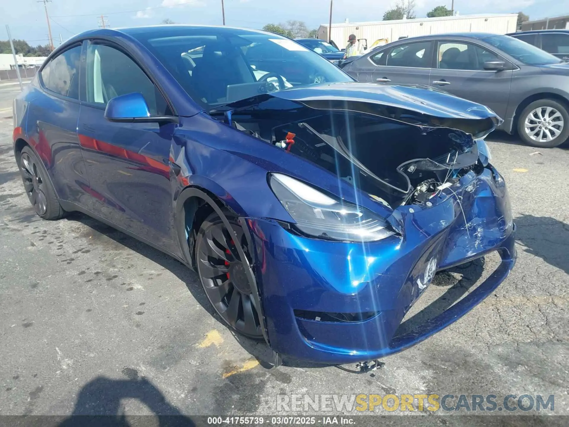1 Photograph of a damaged car 7SAYGDEF2PF864775 TESLA MODEL Y 2023