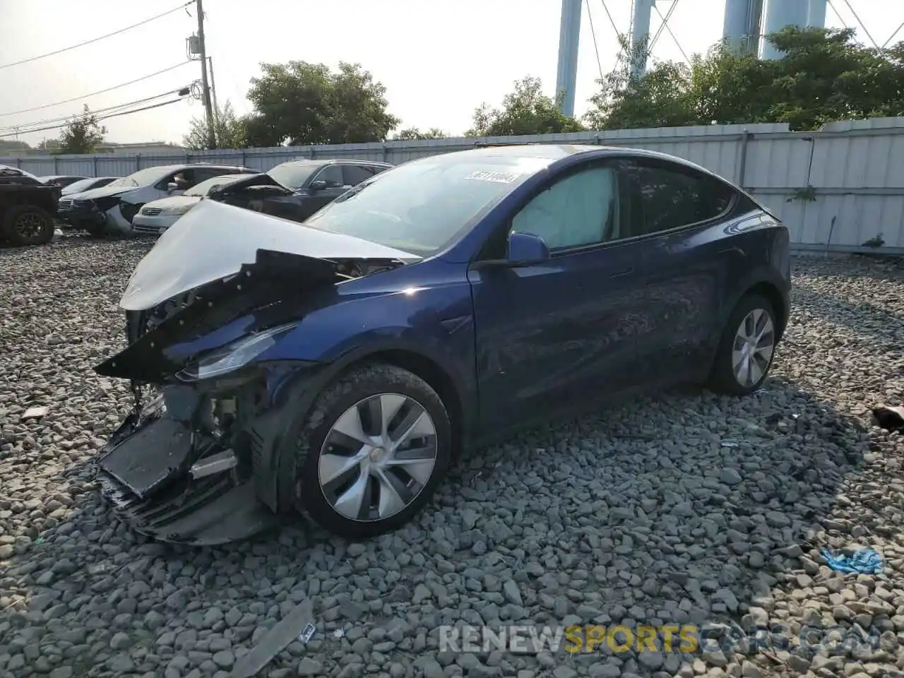 1 Photograph of a damaged car 7SAYGDEF3PA049577 TESLA MODEL Y 2023