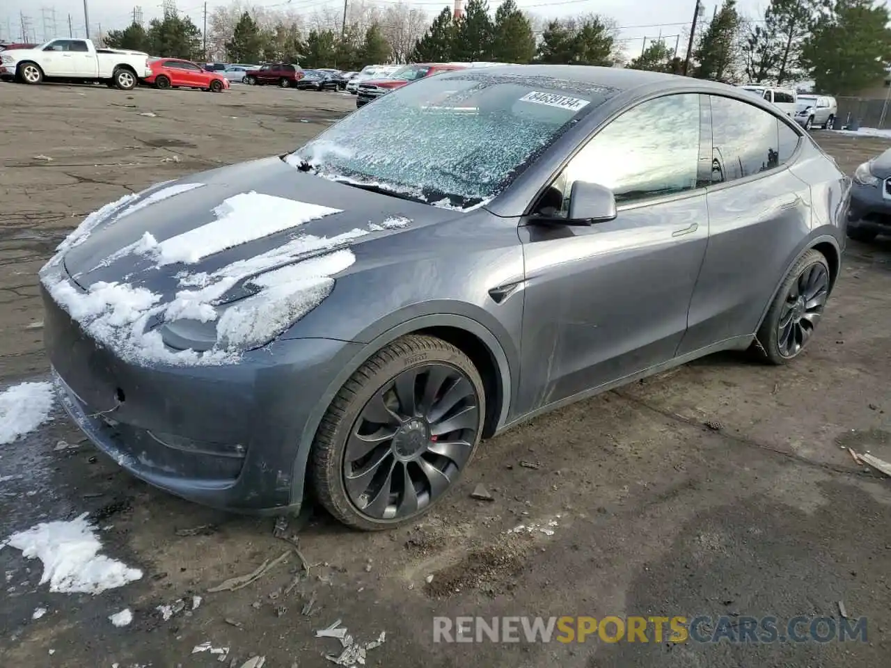 1 Photograph of a damaged car 7SAYGDEF3PF666528 TESLA MODEL Y 2023