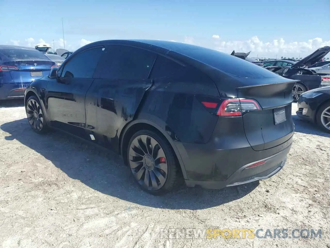 2 Photograph of a damaged car 7SAYGDEF3PF714156 TESLA MODEL Y 2023