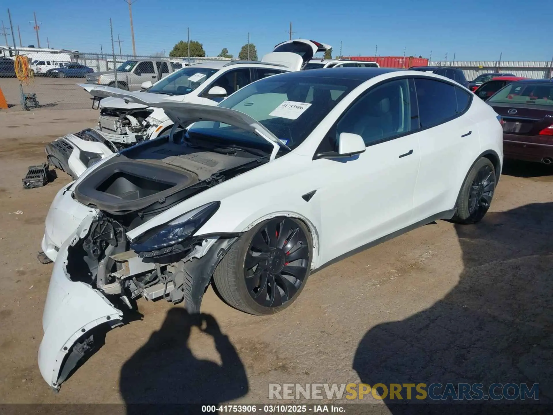 2 Photograph of a damaged car 7SAYGDEF3PF761252 TESLA MODEL Y 2023