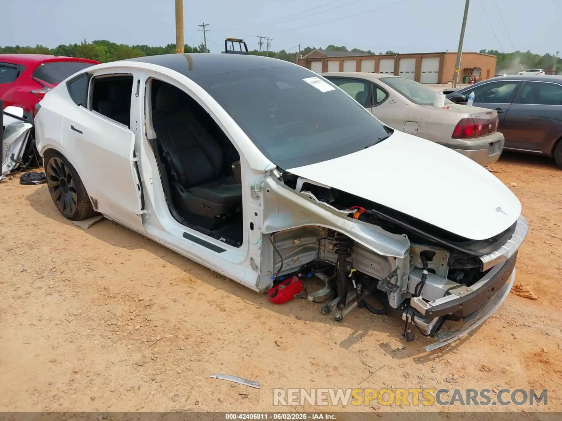 1 Photograph of a damaged car 7SAYGDEF3PF800681 TESLA MODEL Y 2023