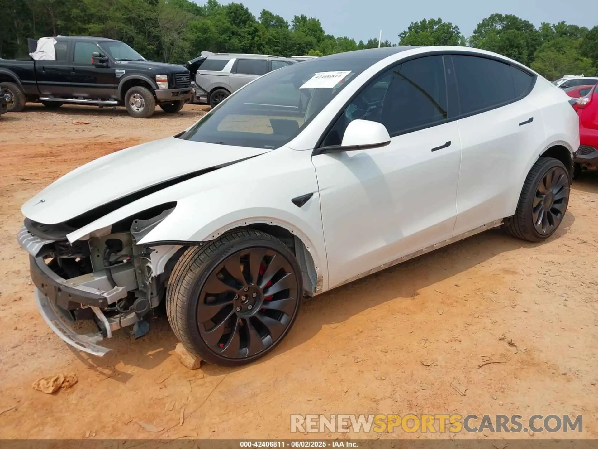 2 Photograph of a damaged car 7SAYGDEF3PF800681 TESLA MODEL Y 2023