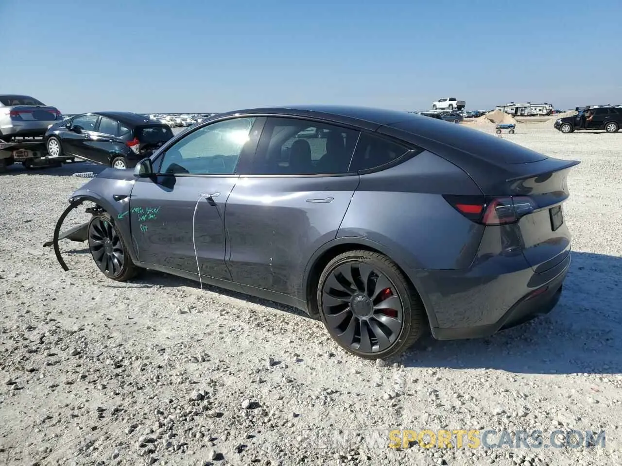 2 Photograph of a damaged car 7SAYGDEF3PF907651 TESLA MODEL Y 2023