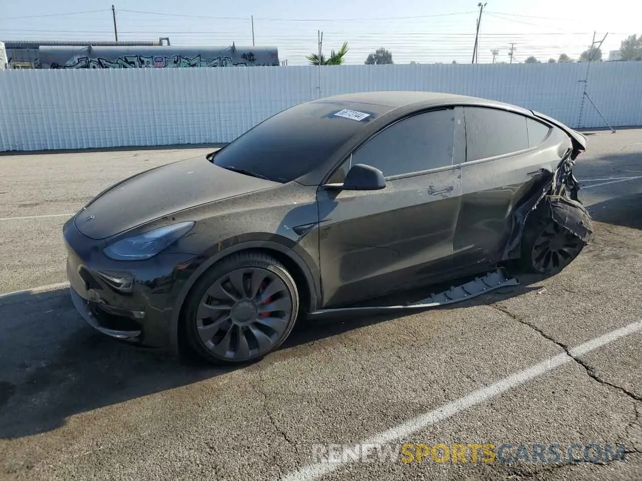 1 Photograph of a damaged car 7SAYGDEF3PF925454 TESLA MODEL Y 2023
