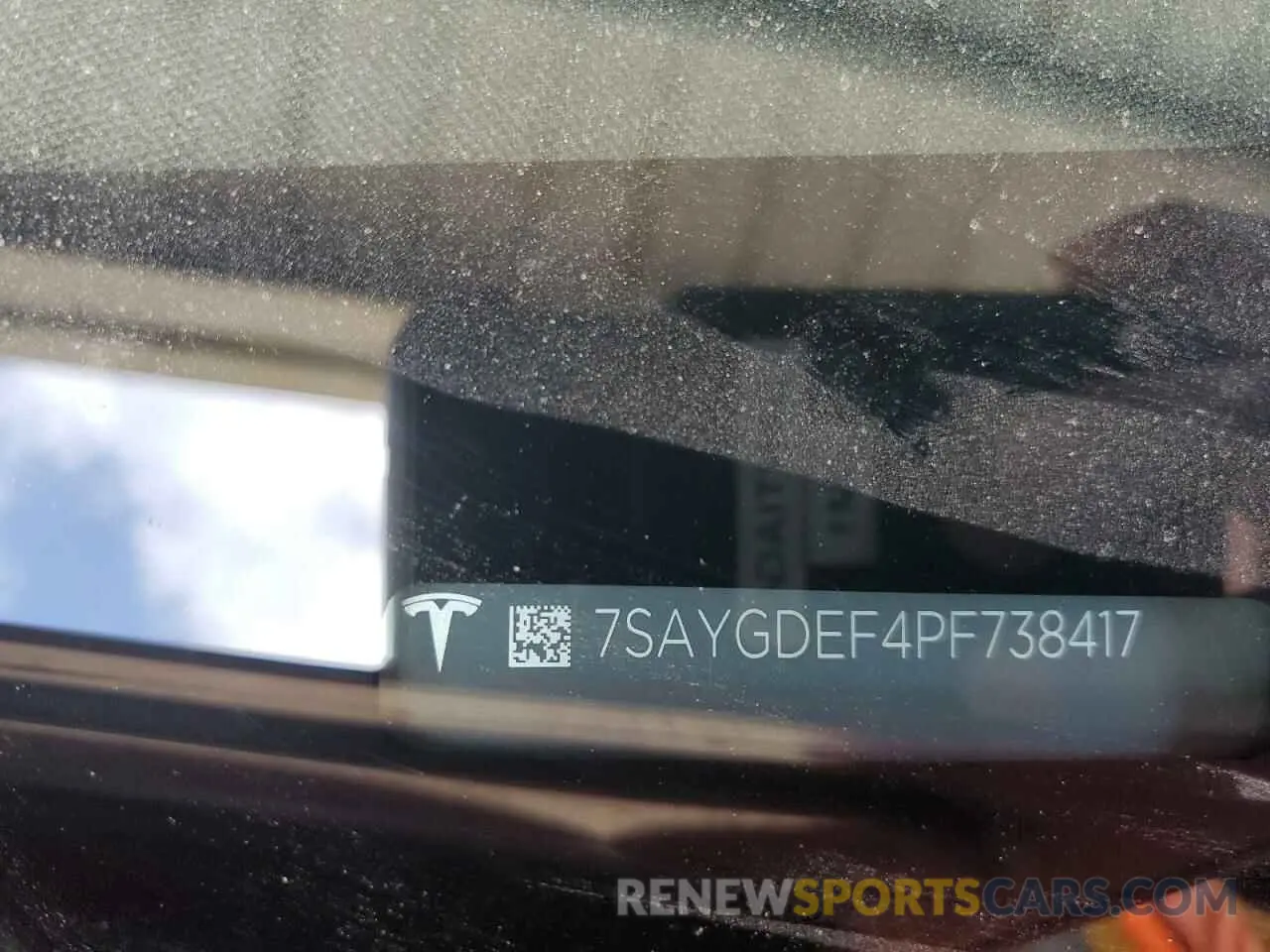 14 Photograph of a damaged car 7SAYGDEF4PF738417 TESLA MODEL Y 2023