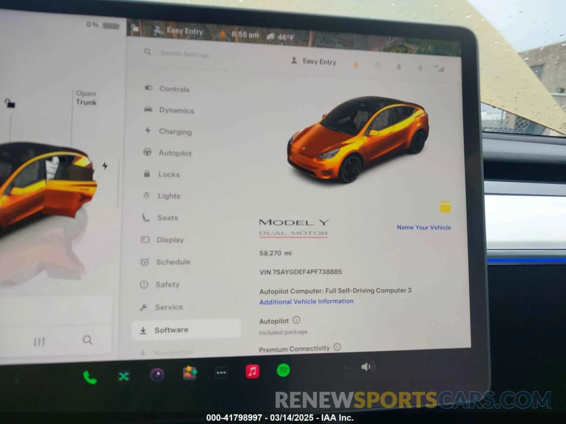 7 Photograph of a damaged car 7SAYGDEF4PF738885 TESLA MODEL Y 2023