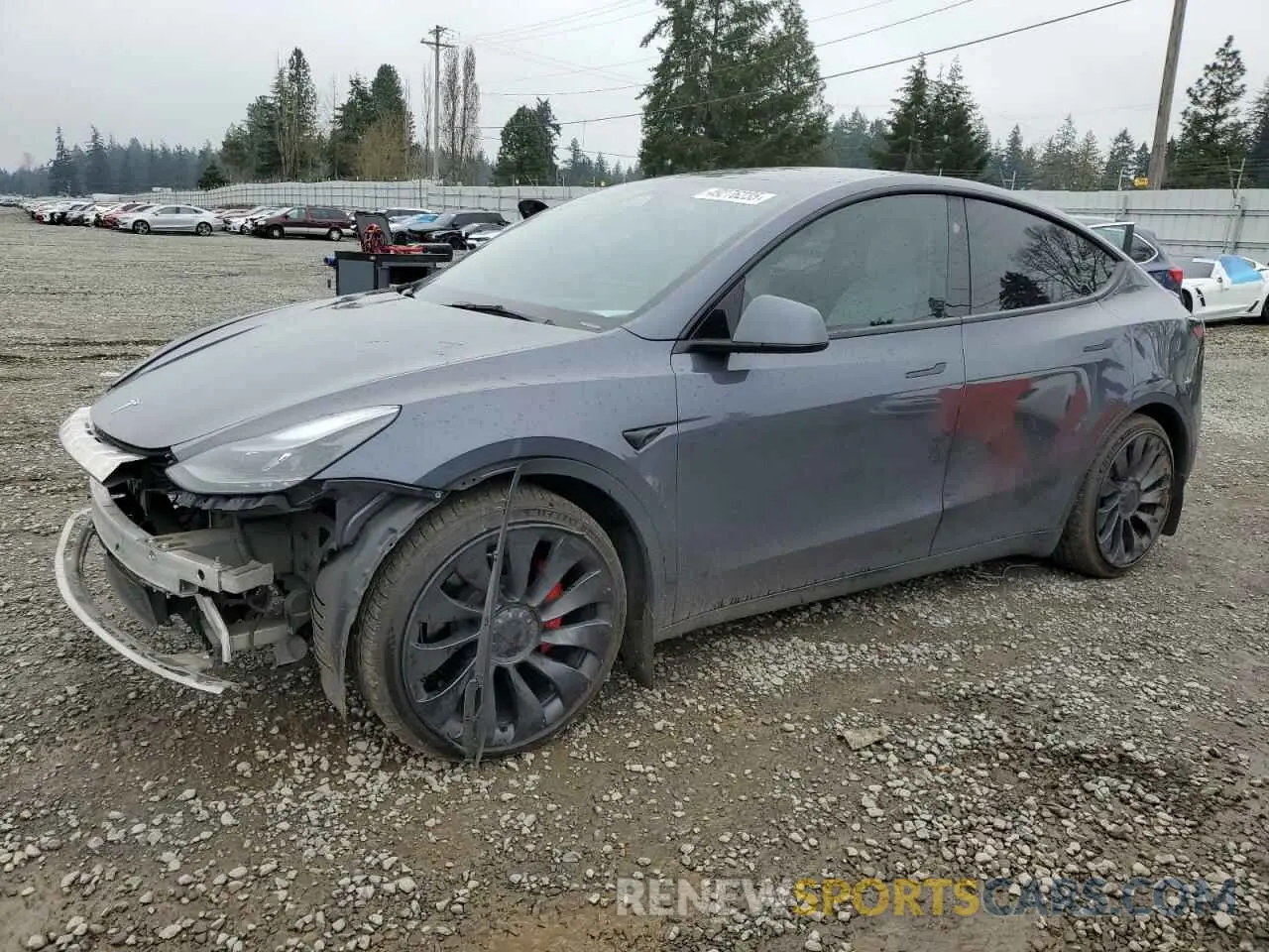 1 Photograph of a damaged car 7SAYGDEF4PF794244 TESLA MODEL Y 2023