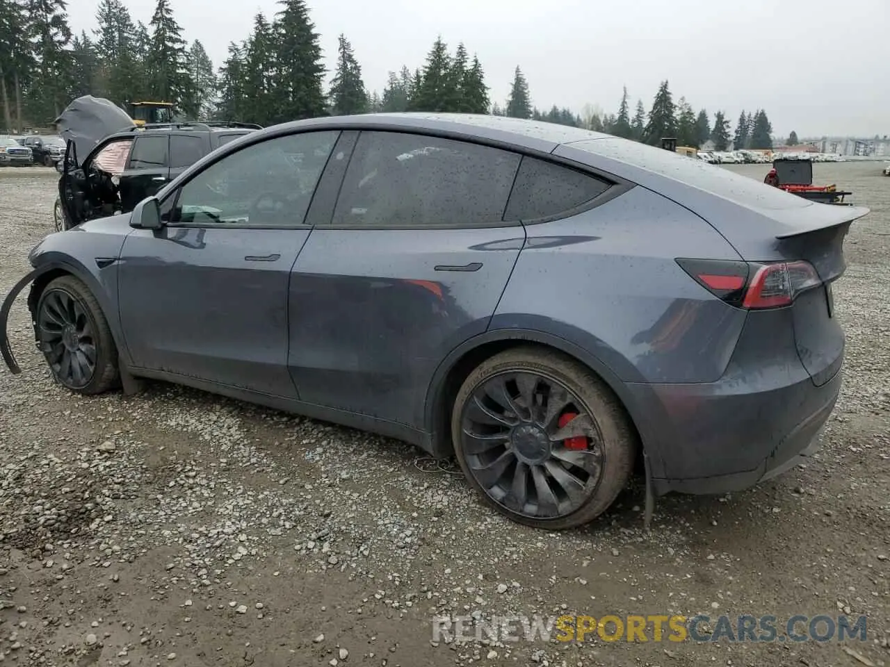2 Photograph of a damaged car 7SAYGDEF4PF794244 TESLA MODEL Y 2023